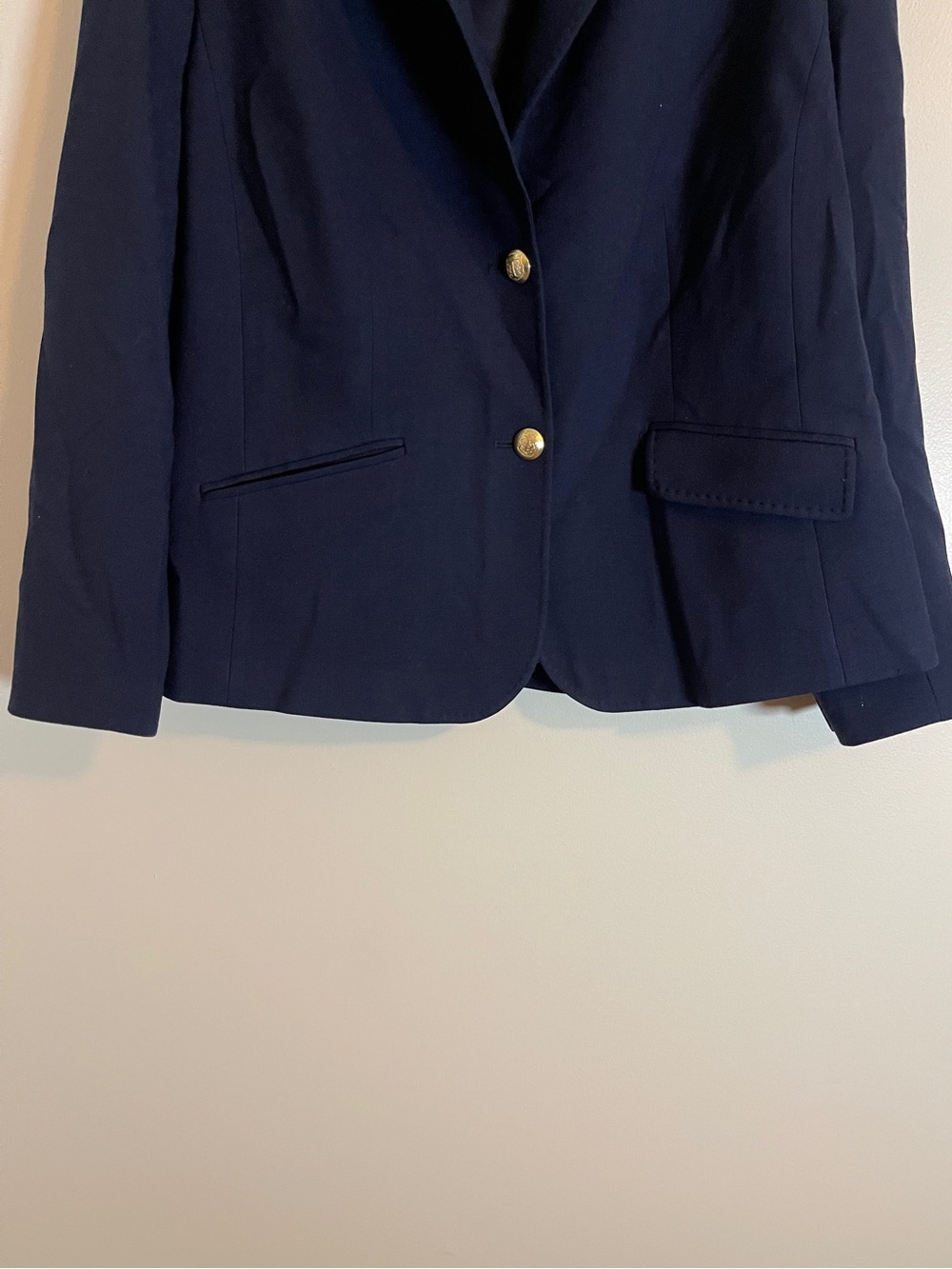 Talbots Blazer Womens 16W Navy Tailored Jacket Chic Minimalist Classic Workwear - Picture 5 of 10